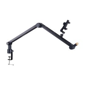 VEVOR Microphone Boom Arm with Desk Mount, 360° Rotatable, Adjustable Mic Stand with 3/8" to 5/8" Adapter Port