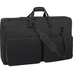 VEVOR Padded DJ Mixer Gig Bag, 1200D Oxford Fabric, DJ Gear Carry Bag with a Storage Pocket 4.92 ft Removable Shoulder Strap 0.39 in Padding
