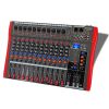 5 Core Audio Mixer 12 Channel DJ Sound Board w Bluetooth USB PC Recording Professional PA Analog Mixing Interface For Karaoke Singing Music Podcast Co