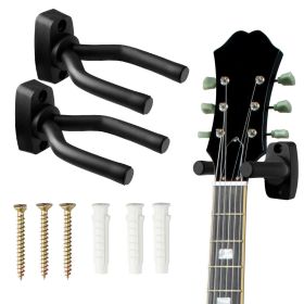 5 CORE Guitar Wall Mount Hanger Hook for Acoustic Classical Electric Bass Guitars - GH IRON 2PCS