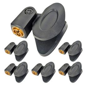 5 Core Microphone Clips for all Handheld Transmitters Universal Adjustable Mic Clips with 5/8" Male to 3/8" Female Screw Adapter Suitable for Handheld