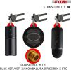 5 Core Mic Stand Adapter Pair 5/8 Male to 3/8 Female Screw Thread Conversion Connector for Microphone Stands Boom Arms Camera Tripod - MS ADP M GLD 2P