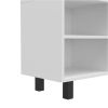 Conquest Tv Stand for TV¬¥s up 70", Four Open Shelves, Five Legs, White