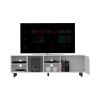 Conquest Tv Stand for TV¬¥s up 70", Four Open Shelves, Five Legs, White