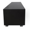 Black TV Stand for 70 Inch TV Stands, Media Console Entertainment Center Television Table, 2 Storage Cabinet with Open Shelves for Living Room Bedroom