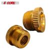 5 Core Mic Stand Adapter Pair 5/8 Male to 3/8 Female Screw Thread Conversion Connector for Microphone Stands Boom Arms Camera Tripod - MS ADP M GLD 2P