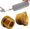 5 Core Mic Stand Adapter Pair 5/8 Male to 3/8 Female Screw Thread Conversion Connector for Microphone Stands Boom Arms Camera Tripod - MS ADP M GLD 2P