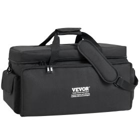 VEVOR DJ Cable File Bag, 1200D Oxford Fabric, DJ Gig Bag with 9 Detachable Divider 4.92 ft Padded Shoulder Strap Plastic Bottom Pad