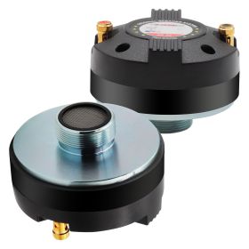 5 CORE Horn Speaker Tweeter Compression Driver 1.35 Inch Titanium Voice Coil 200W Max 8 Ohm 100 Watts RMS Loud 105dB 13 Oz 90mm Magnet- Screw-on Throa