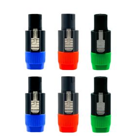 5 Core Speakon Adapter 6 Pack • High Quality Audio Jack Male Audio Pin • Speaker Adapter Connector - SPKN BGO 6PK