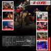 5 CORE Power Amplifier 40W RMS 300W Peak Amp With USB AUX & 3 Mic Input Stereo Receiver + Bass & Trebble Control Home Audio System Amplificador for In