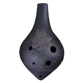 Musical Instrument Ocarina for Child Plastic Ocarina; 6 Holes Red
