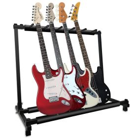 5 Core Guitar Rack 5 Slot Multi Guitar Stand Five Display Floor Stand Safe Storage Foldable Portable for Electric Acoustic Flying V Guitars - GRack 5N (style: GRack 5N1)