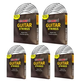 5 Core Bass Electric Guitar Strings | Pure Nickel Guitar String Gauge .010-.048 | Rich, Full Tonal Spectrum String (6 String Set) - GS EL BSS (Quantity: 5PCS)