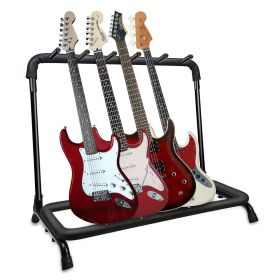 5 Core Guitar Rack 5 Slot Multi Guitar Stand Five Display Floor Stand Safe Storage Foldable Portable for Electric Acoustic Flying V Guitars - GRack 5N (style: GRack 5N1 OVAL)