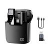 Wireless Clip On Microphone with Charging Case Omnidirectional Mic Noise Reduction Plug and Play
