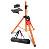 5 Core Speaker Stand Tripod Pair Floor Heavy Duty Adjustable Up to 72 Inch DJ Studio Monitor Stands Pole Mount - SS HD ORG BAG