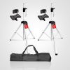 5 Core Speaker Stand Tripod Floor Heavy Duty Adjustable Up to 72 Inch DJ Studio Monitor Stands Pole Mount - SS HD WH BAG