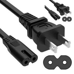 5 Core AC Power Cord 6 Ft ‚Ä¢ 2 Prong US Male to Female Extension Adapter ‚Ä¢ 16AWG/2C 125V 13A 1/2/5 Pc -  PP 1001 (size: PP 1001 2PCS)