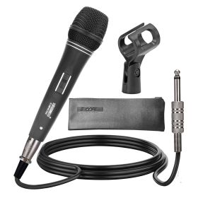 5 CORE Professional Dynamic Vocal Microphone Neodymium Cardioid Unidirectional Handheld Mic for Singing Karaoke Steel Mesh Grille Metal Body With ON O (Color: Neodymium 235X)