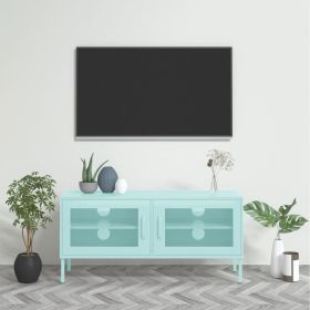 TV Stand Mint 41.3"x13.8"x19.7" Steel (Color: Blue)