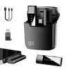 Wireless Clip On Microphone with Charging Case Omnidirectional Mic Noise Reduction Plug and Play