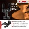 5 CORE Guitar Wall Mount Hanger Hook with Metal Base Soft Padding Adjustable Rotatable Holder for Acoustic Classical Electric Bass Guitars - GH ABS