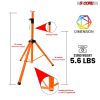 5 Core Speaker Stand Tripod Pair Floor Heavy Duty Adjustable Up to 72 Inch DJ Studio Monitor Stands Pole Mount - SS HD ORG BAG