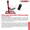 5 CORE Double Guitar Stand Floor Adjustable Heavy Duty A Frame Universal Folding Acoustic Electric Bass Mandolin Banjo Violin Holder Stands For On Sta