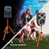 5 Core Speaker Stand Tripod Pair Floor Heavy Duty Adjustable Up to 72 Inch DJ Studio Monitor Stands Pole Mount - SS HD ORG BAG