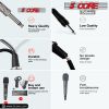 5 CORE Professional Dynamic Vocal Microphone Neodymium Cardioid Unidirectional Handheld Mic for Singing Karaoke Steel Mesh Grille Metal Body With ON O