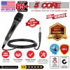 5 CORE Microphone Dynamic Vocal Handheld Mic Cardioid Unidirectional Microfono w On Off Switch + XLR Audio Cable for Singing Karaoke Public Speaking &