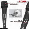 5 CORE Professional Dynamic Vocal Microphone Neodymium Cardioid Unidirectional Handheld Mic for Singing Karaoke Steel Mesh Grille Metal Body With ON O