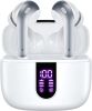 Bluetooth Headphones True Wireless Earbuds LED Power Display Earphones with Wireless Charging Case IPX5 Waterproof in-Ear Earbuds with Mic for TV Smar