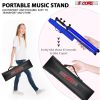 5 Core Music Stand 2 in 1 Dual Use Sheet Music Professional Portable Adjustable 27.6-67 Inch Folding Music Note Holder Tripod Stands - MUS FLD 4S