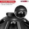 5 CORE 15 Inch Subwoofer Speaker 2000W Peak High Power Handling 250W RMS 15" Replacement 8 Ohm Pro Audio DJ Sub Woofer w CCAW Voice Coil Steel Frame 4