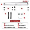 5 CORE Keyboard Stand Single X Style Adjustable Digital Electric Piano Riser Durable & Sturdy Music Synthesizer Holder Stands For 61 76 88 Keys - KS 1