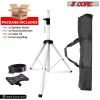 5 Core Speaker Stand Tripod Floor Heavy Duty Adjustable Up to 72 Inch DJ Studio Monitor Stands Pole Mount - SS HD WH BAG