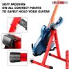 5 CORE Double Guitar Stand Floor Adjustable Heavy Duty A Frame Universal Folding Acoustic Electric Bass Mandolin Banjo Violin Holder Stands For On Sta