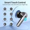 Bluetooth Headphones True Wireless Earbuds LED Power Display Earphones with Wireless Charging Case IPX5 Waterproof in-Ear Earbuds with Mic for TV Smar