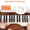 Piano Keyboard Stickers Removable Piano Key Labels PVC Piano Notes Guide without Glue for Beginners Kids