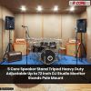 5 Core Speaker Stand Tripod Floor Heavy Duty Adjustable Up to 72 Inch DJ Studio Monitor Stands Pole Mount - SS HD ORG WOB