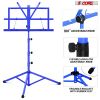 5 Core Music Stand 2 in 1 Dual Use Sheet Music Professional Portable Adjustable 27.6-67 Inch Folding Music Note Holder Tripod Stands - MUS FLD 4S