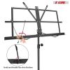 5 Core Music Stand 2 in 1 Dual Use Sheet Music Professional Portable Adjustable 27.6-67 Inch Folding Music Note Holder Tripod Stands - MUS FLD 4S
