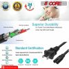 5 Core AC Power Cord 6 Ft ‚Ä¢ 2 Prong US Male to Female Extension Adapter ‚Ä¢ 16AWG/2C 125V 13A 1/2/5 Pc -  PP 1001