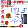 5 Core Music Stand 2 in 1 Dual Use Sheet Music Professional Portable Adjustable 27.6-67 Inch Folding Music Note Holder Tripod Stands - MUS FLD 4S