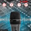 5 CORE Microphone Dynamic Vocal Handheld Mic Cardioid Unidirectional Microfono w On Off Switch + XLR Audio Cable for Singing Karaoke Public Speaking &