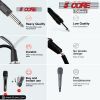 5 CORE Microphone Dynamic Vocal Handheld Mic Cardioid Unidirectional Microfono w On Off Switch + XLR Audio Cable for Singing Karaoke Public Speaking &
