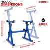 5 CORE Keyboard Stand Riser Z Style Height Width Adjustable Portable Heavy Duty Music Stands Holder for Kids and Adults Fits 54 to 88 Key Electric Pia