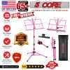5 Core Music Stand 2 in 1 Dual Use Sheet Music Professional Portable Adjustable 27.6-67 Inch Folding Music Note Holder Tripod Stands - MUS FLD 4S